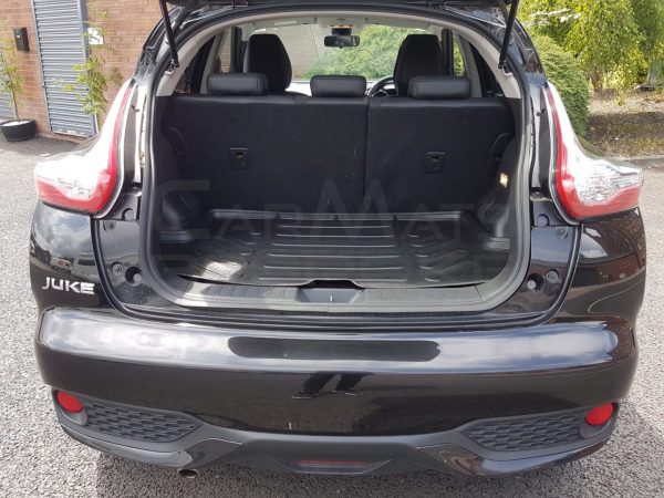Nissan Juke tailored boot mat in vehicle