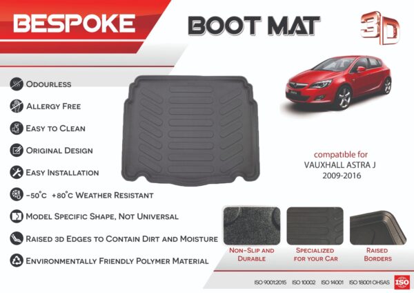 Vauxhall Astra J Boot Liner tailored